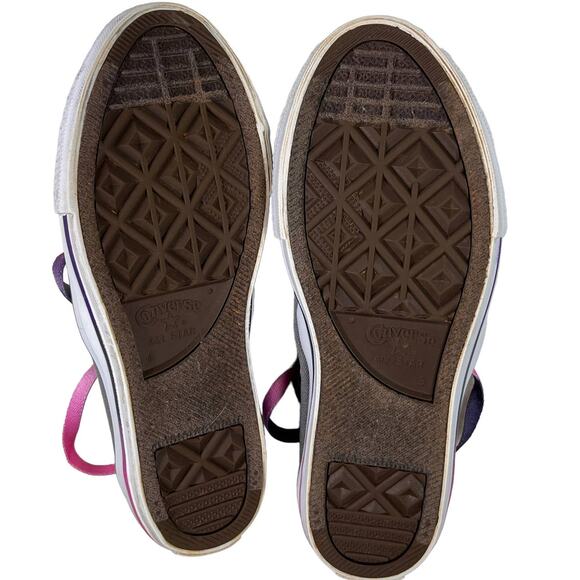 Converse Chuck Taylor All Star Junior Multi Tongue Athletic Low Top Sneakers 4 - Picture 7 of 12